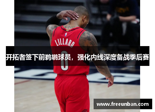 开拓者签下前鹈鹕球员，强化内线深度备战季后赛
